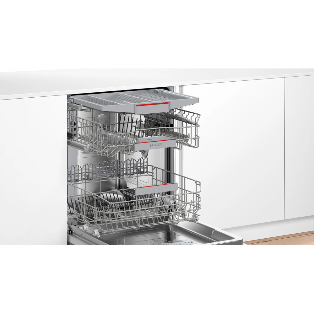 Masina de spalat vase incorporabila BOSCH SMV6YCX02E, 14 seturi, 6 programe, 60 cm, Clasa A, panou comanda inox
