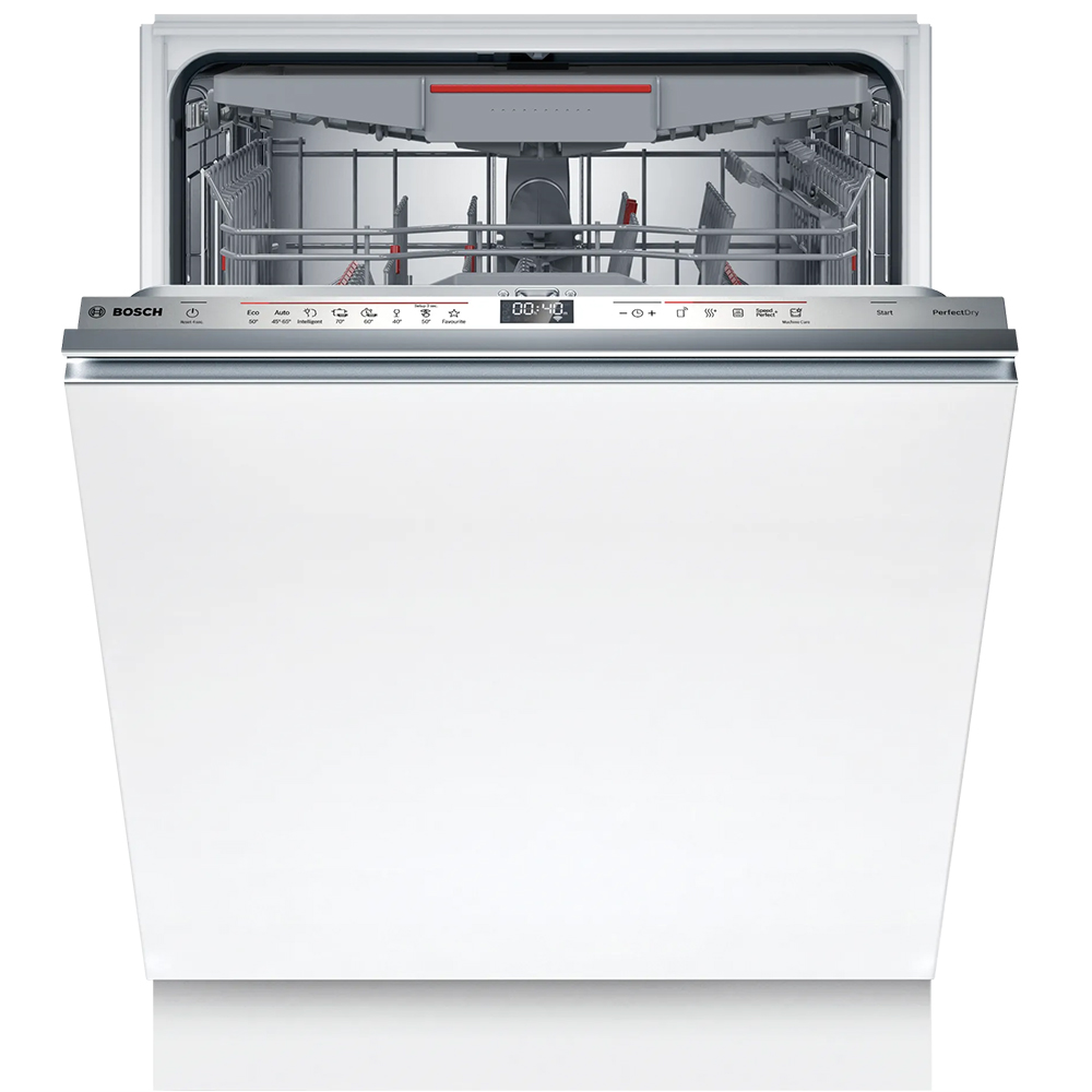 Masina de spalat vase incorporabila BOSCH SMV6ZCX06E, 14 seturi, 8 programe, 60 cm, Clasa B, panou comanda inox