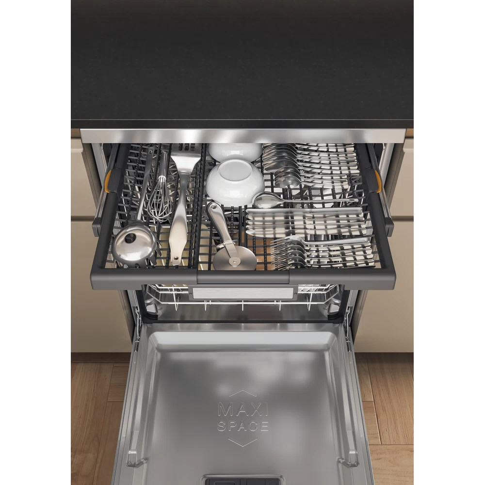 Masina de spalat vase independenta WHIRLPOOL W7F HS51 X, 6th Sense, 15 seturi, 8 programe, 60 cm, Clasa B, inox