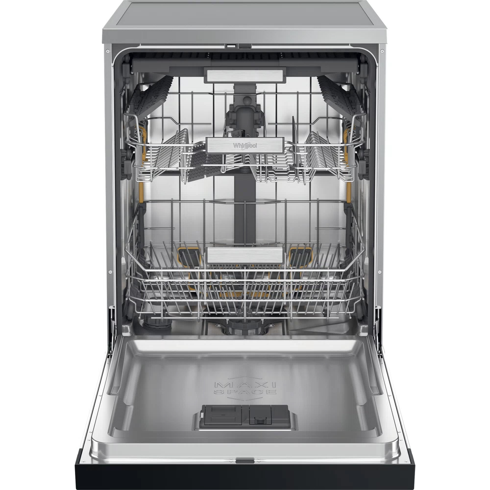 Masina de spalat vase independenta WHIRLPOOL W7F HS51 X, 6th Sense, 15 seturi, 8 programe, 60 cm, Clasa B, inox