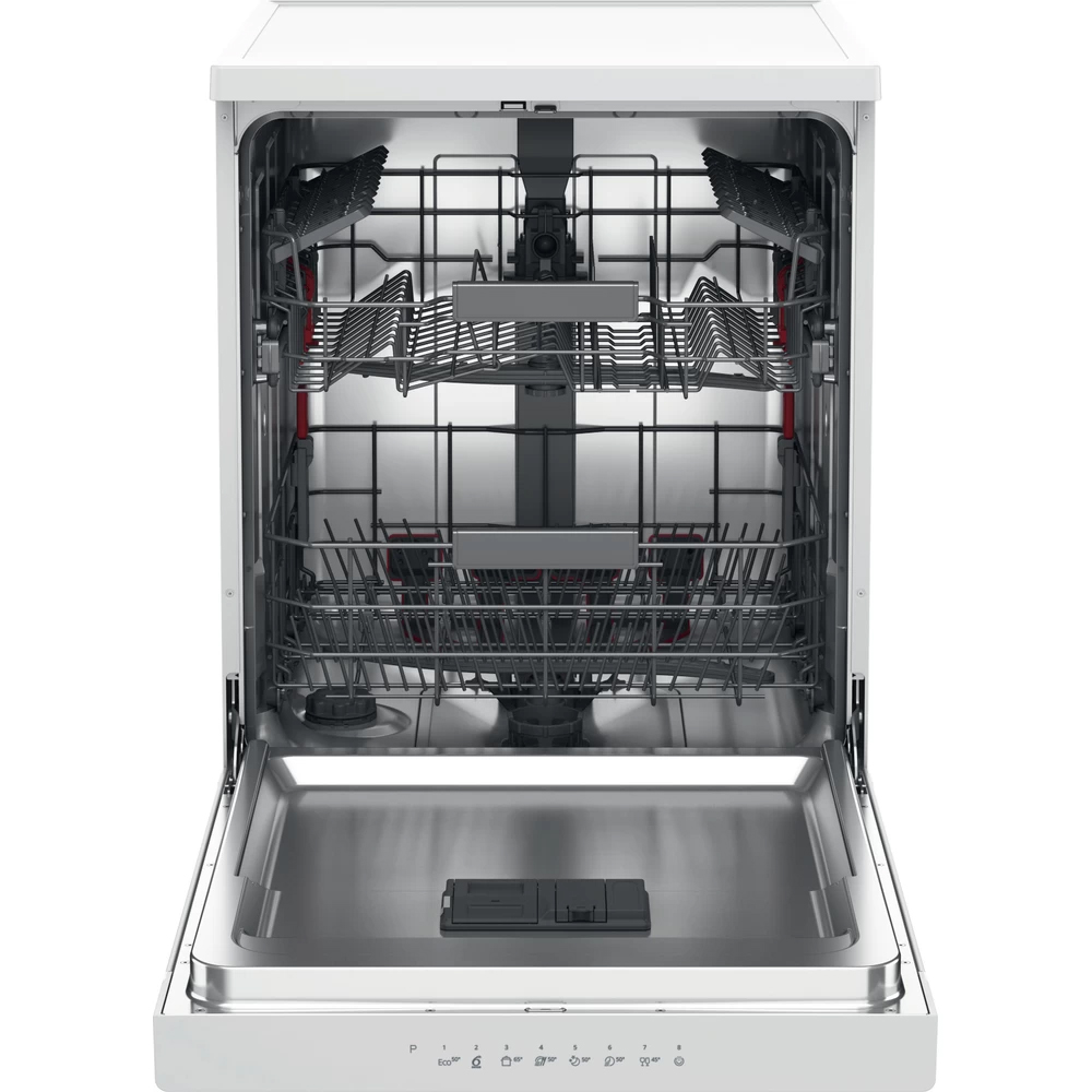 Masina de spalat vase independenta WHIRLPOOL WFC 3C26 P, PowerClean Pro, 14 seturi, 8 programe, 60 cm, Clasa E, alb