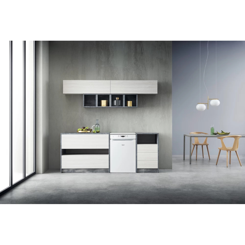 Masina de spalat vase independenta WHIRLPOOL WFC 3C26 P, PowerClean Pro, 14 seturi, 8 programe, 60 cm, Clasa E, alb
