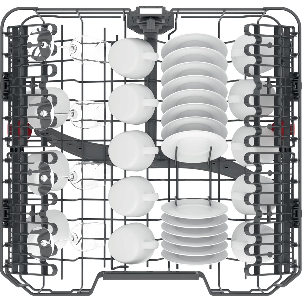 Masina de spalat vase independenta WHIRLPOOL WFC 3C26 P, PowerClean Pro, 14 seturi, 8 programe, 60 cm, Clasa E, alb