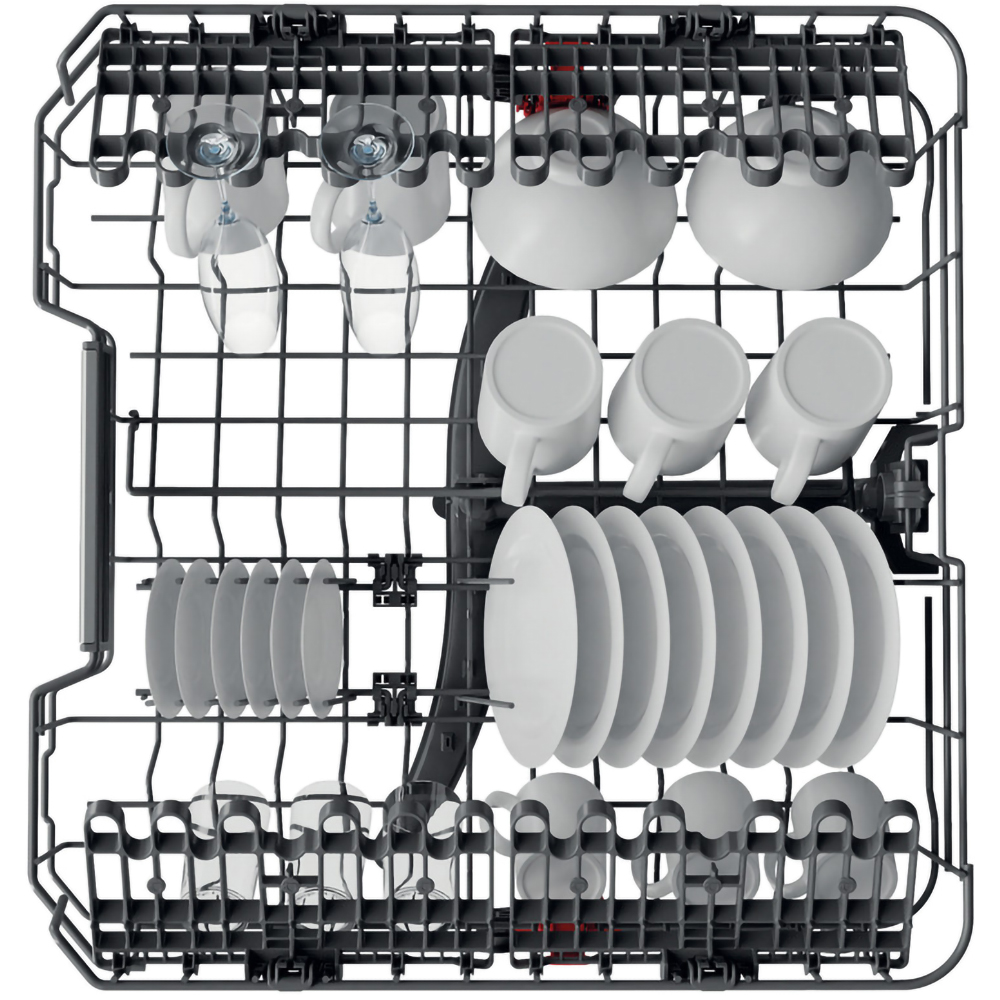 Masina de spalat vase independenta WHIRLPOOL WFO 3O32 N P X, 14 seturi, 10 programe, 60 cm, Clasa D, inox