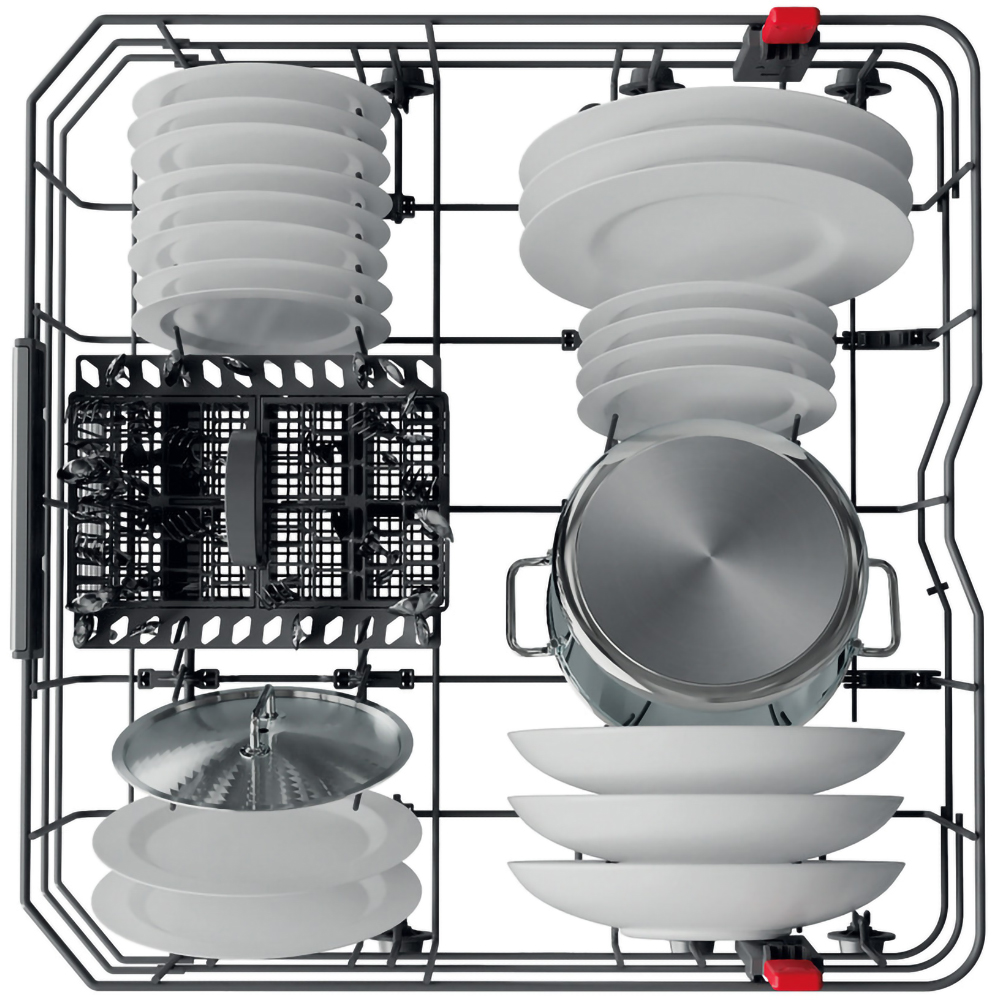 Masina de spalat vase independenta WHIRLPOOL WFO 3O32 N P X, 14 seturi, 10 programe, 60 cm, Clasa D, inox