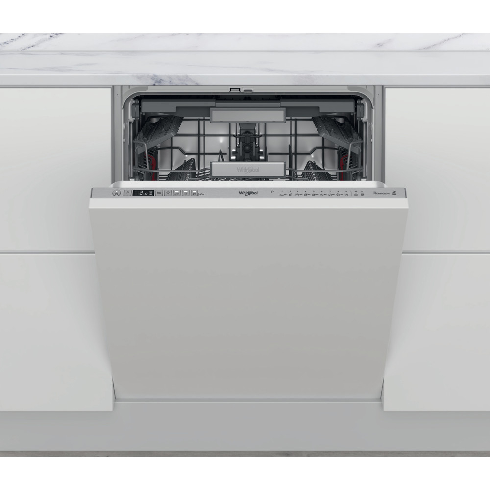Masina de spalat vase incorporabila WHIRLPOOL WIO 3T133 PLE, 14 seturi, 11 programe, 60 cm, Clasa D, panou comanda inox