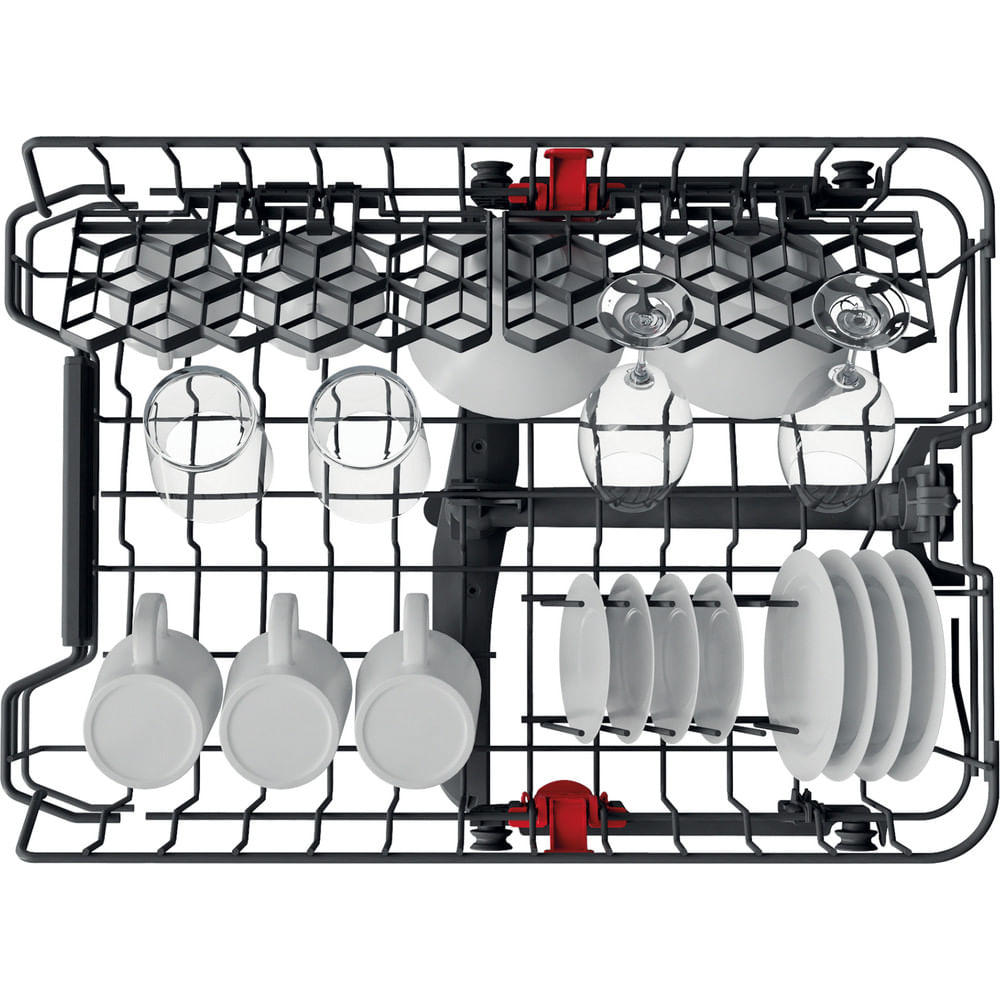 Masina de spalat vase independenta WHIRLPOOL WSFC 3M27 X, 6th Sense, 10 seturi, 6 programe, 45 cm, Clasa E, inox