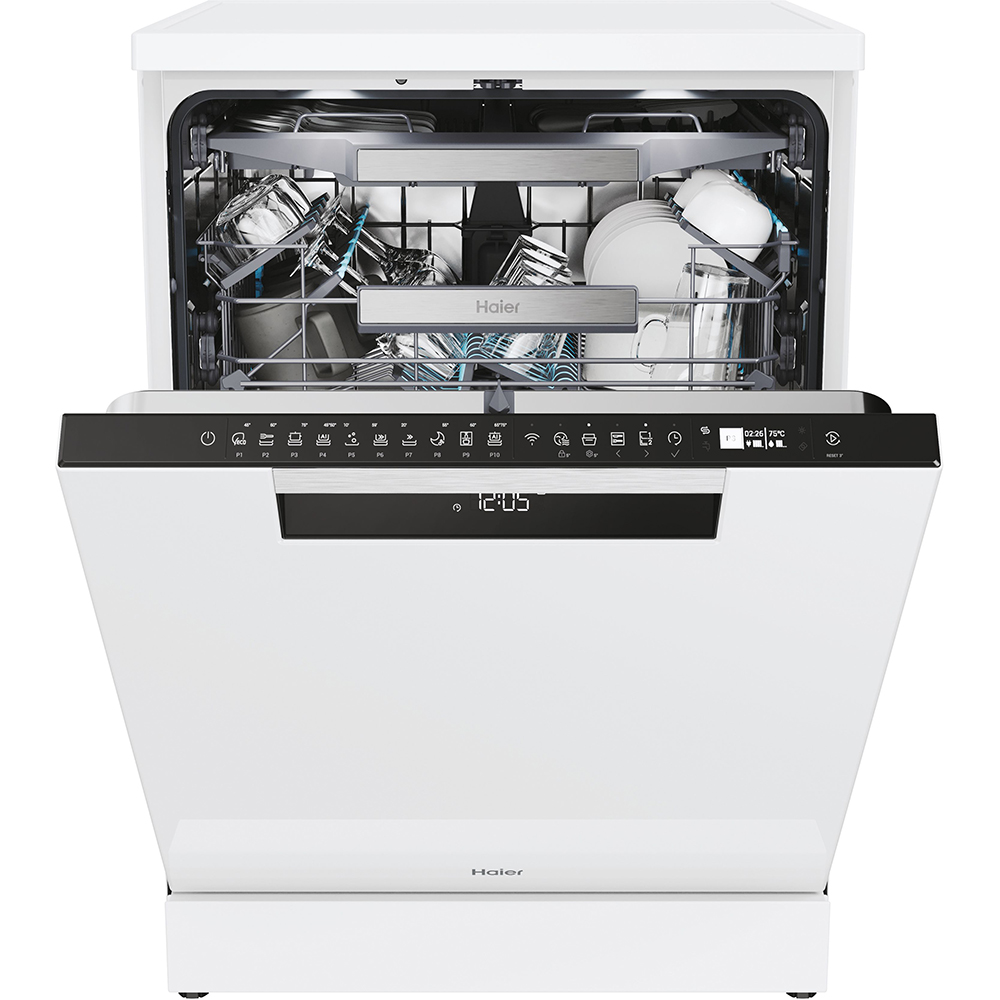 Masina de spalat vase independenta HAIER XF 6B2M3PW, 16 seturi, 10 programe, 60 cm, Clasa B, alb