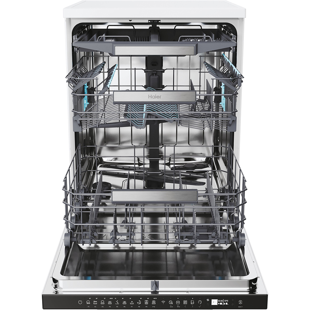 Masina de spalat vase independenta HAIER XF 6B2M3PW, 16 seturi, 10 programe, 60 cm, Clasa B, alb