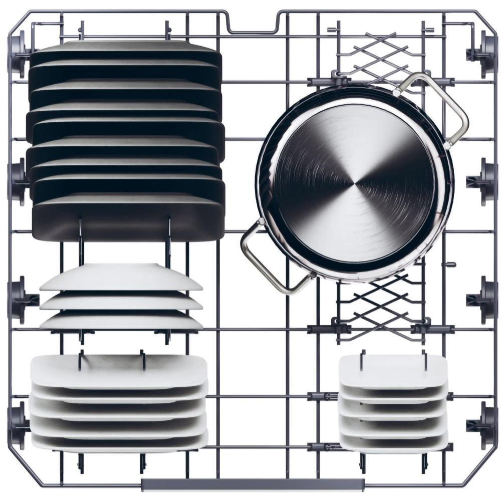 Masina de spalat vase independenta HAIER XF 6C2M1PX, 16 seturi, 10 programe, 60 cm, Clasa C, inox