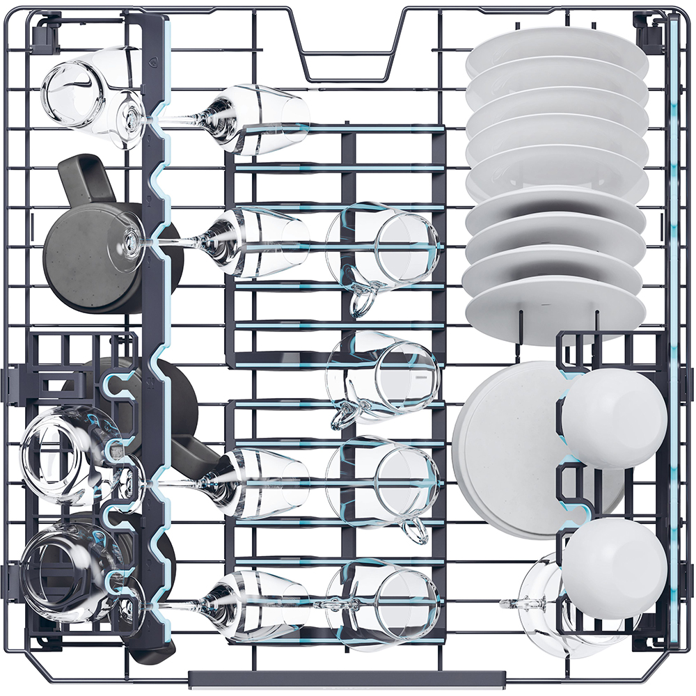Masina de spalat vase incorporabila HAIER XI 6B0M3PB, 16 seturi, 10 programe, 60 cm, Clasa B, panou comanda negru
