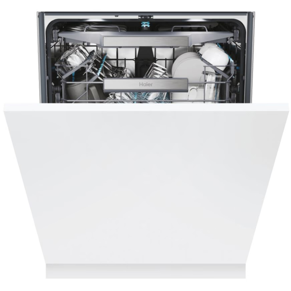 Masina de spalat vase incorporabila HAIER XS 4A4M4PB, 14 seturi, 10 programe, 60 cm, Clasa A, panou comanda negru