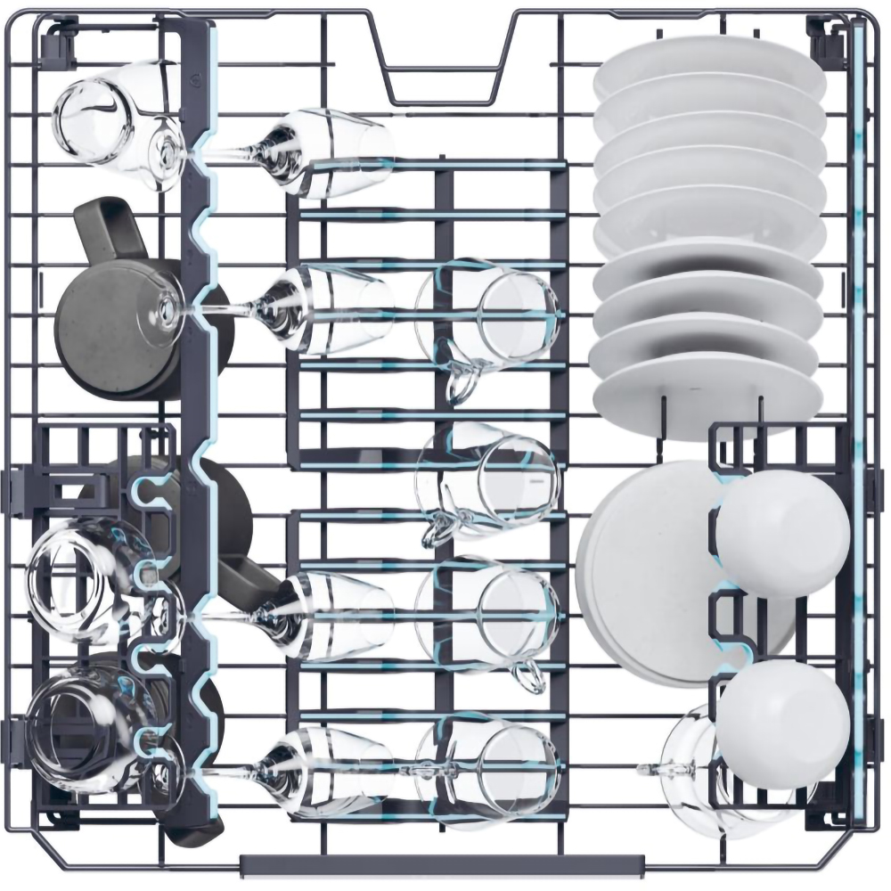 Masina de spalat vase incorporabila HAIER XS 4A4M4PB, 14 seturi, 10 programe, 60 cm, Clasa A, panou comanda negru