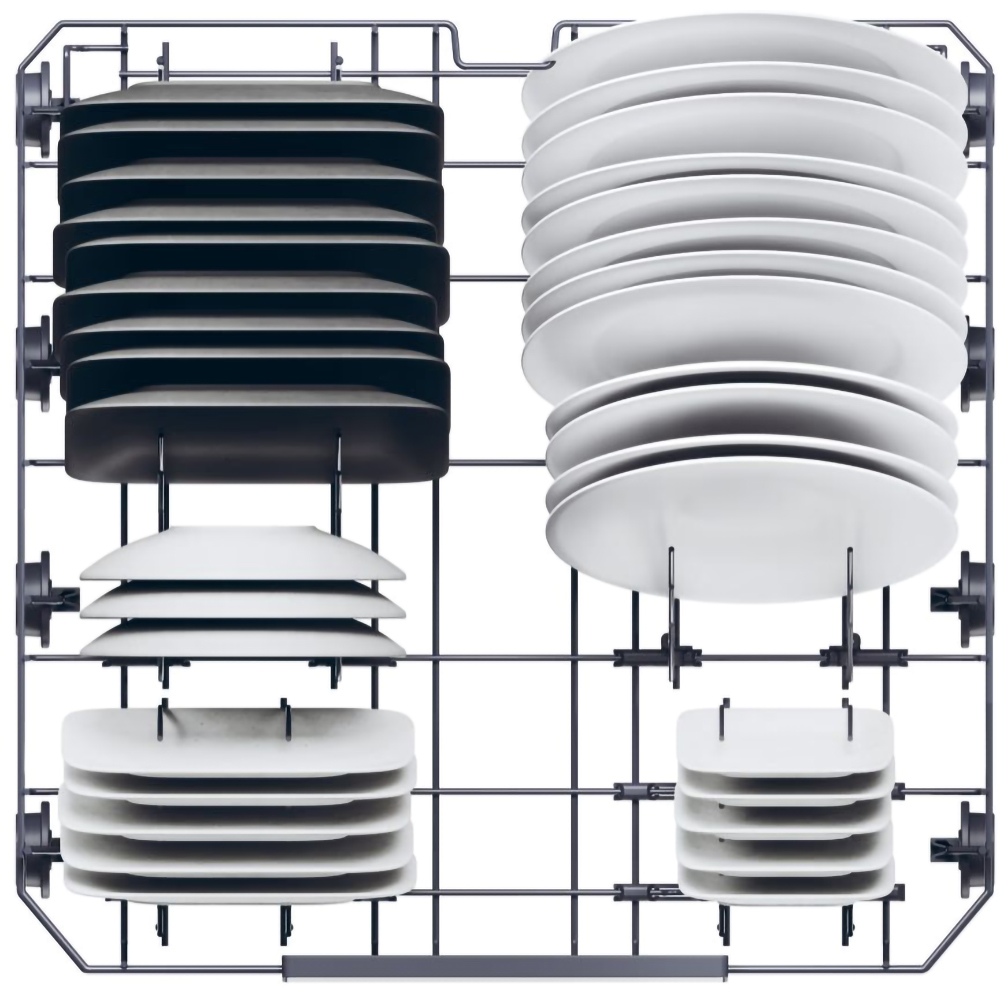 Masina de spalat vase incorporabila HAIER XS 4A4M4PB, 14 seturi, 10 programe, 60 cm, Clasa A, panou comanda negru