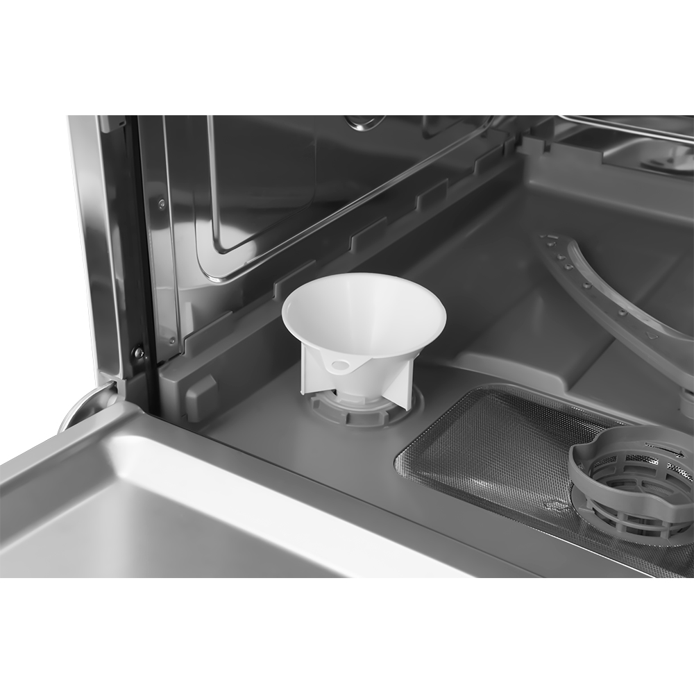 Masina de spalat vase independenta HANSA ZWM556BH, 6 seturi, 5 programe, 55 cm, Clasa F, negru
