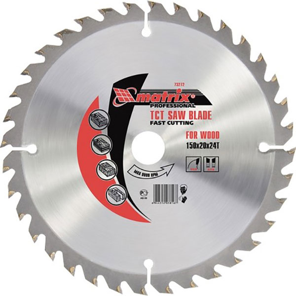 Disc debitare lemn MTX Professional, 18.5 x 2 cm, 36 dinti, bucsa 16/20