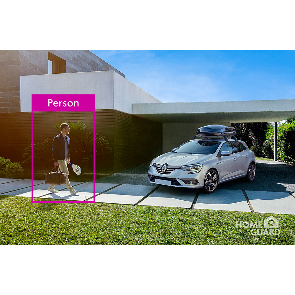 Kit de supraveghere video HOMEGUARD HGWNK108402, 4 Mp, 2 camere, 2880p, Wi-Fi, 10 canale, alb