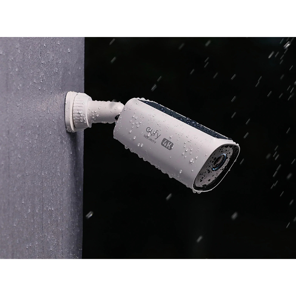 Kit de supraveghere video EUFY3 S330 T88713W1, 2 camere, 4K Ultra HD, Wi-Fi, NightVision, 16 canale, alb