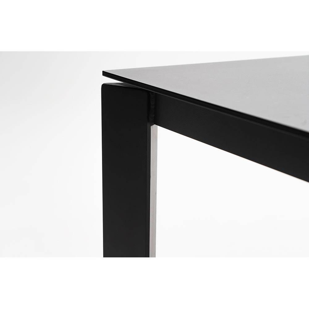 Masa terasa MYRIA Aimar, aluminiu, 200 x 100 x 74.5 cm, gri inchis