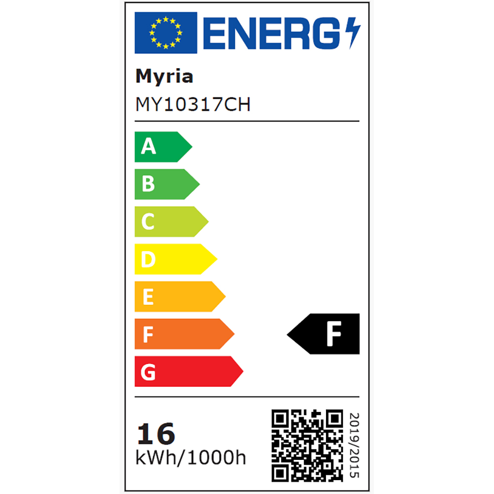 Lustra suspendata MYRIA Atomo MY10317, LED, 16W, 33x33x150 cm, crom