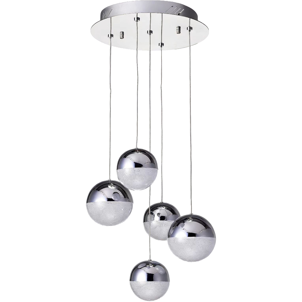 Lustra suspendata MYRIA Atomo MY10319, LED, 24W, 33x33x150 cm, crom
