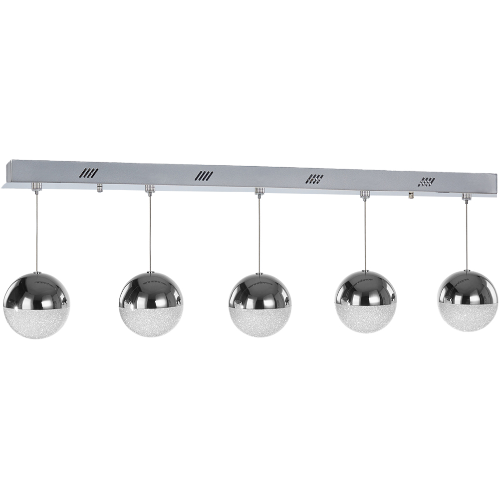 Lustra suspendata MYRIA Atomo MY10320, LED, 27W, 96x12x150 cm, crom