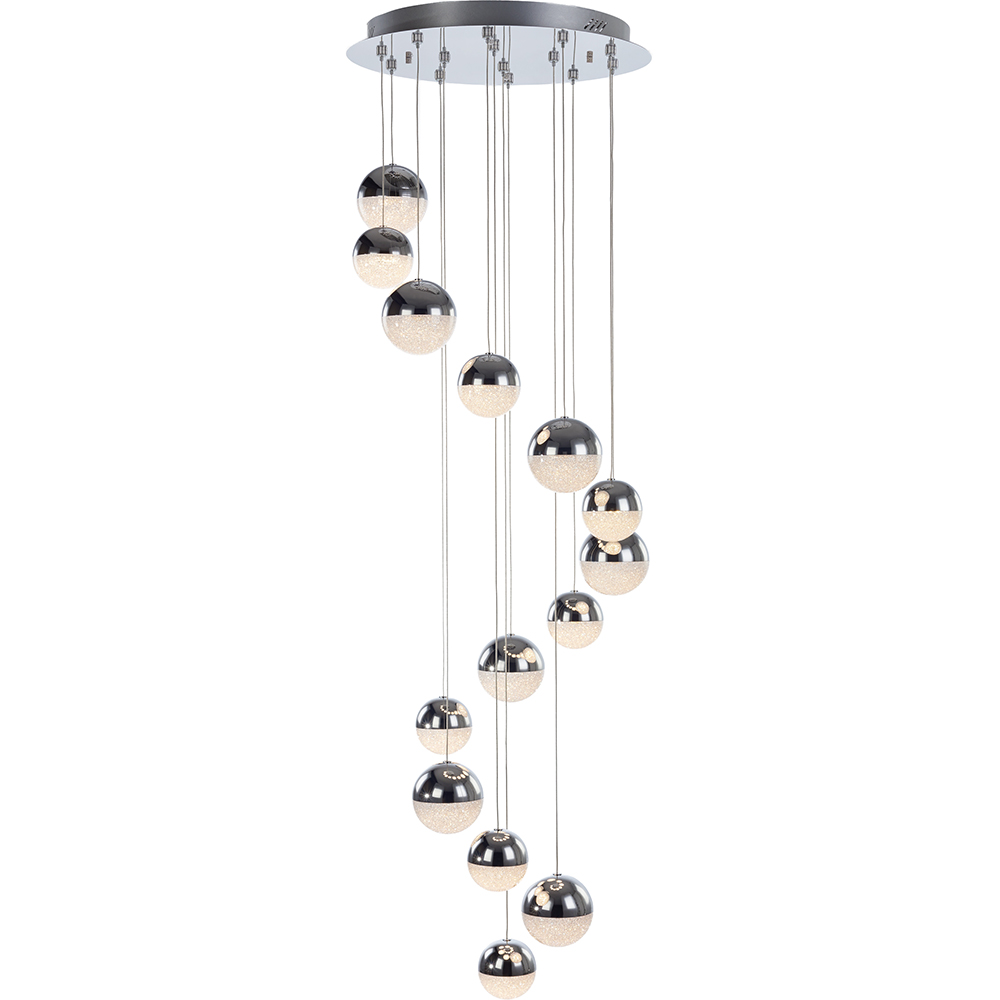 Lustra LED MYRIA Atomo MY10322, 62W, 4523lm, 4000K, IP20, crom