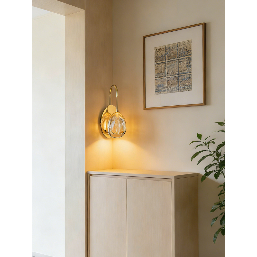 Aplica LED MYRIA Golden MY10323GD, 6W, 370lm, 4000K, IP20, auriu