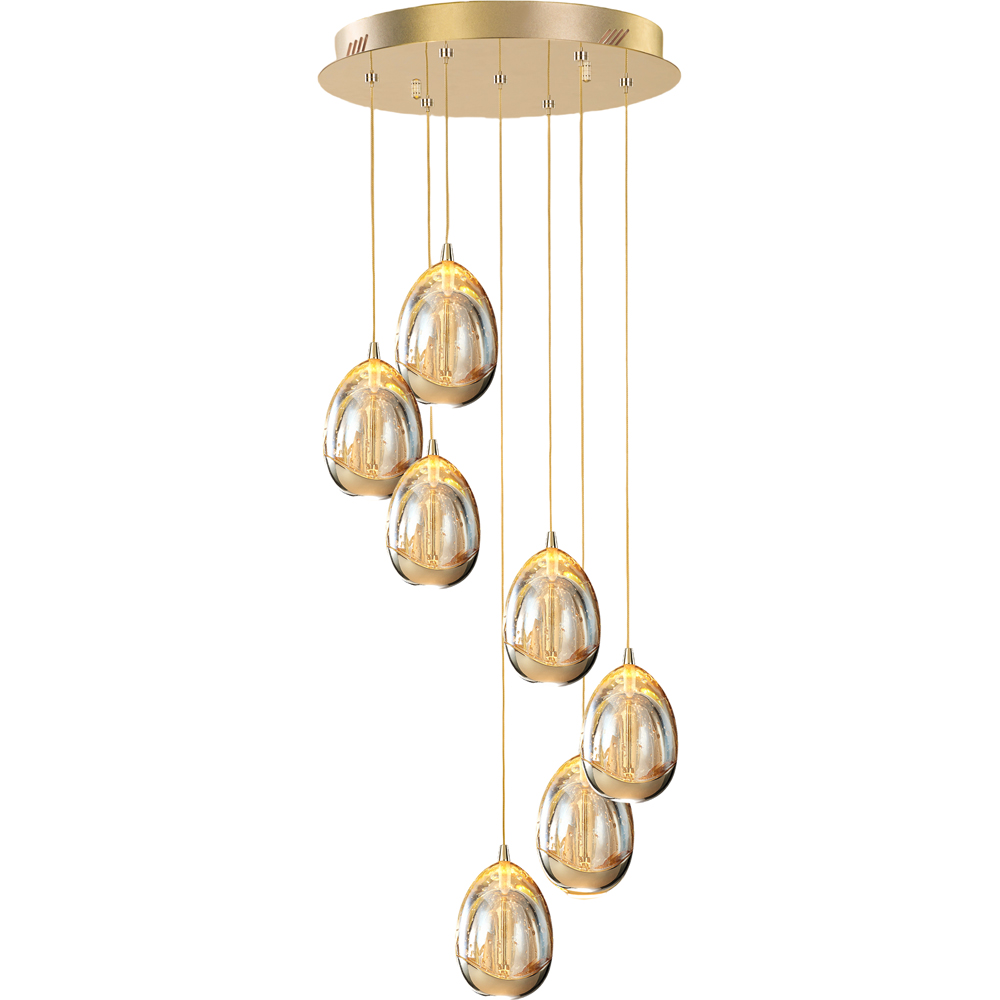 Lustra LED MYRIA Golden MY10326GD, 34W, 2355lm, 4000K, IP20, auriu