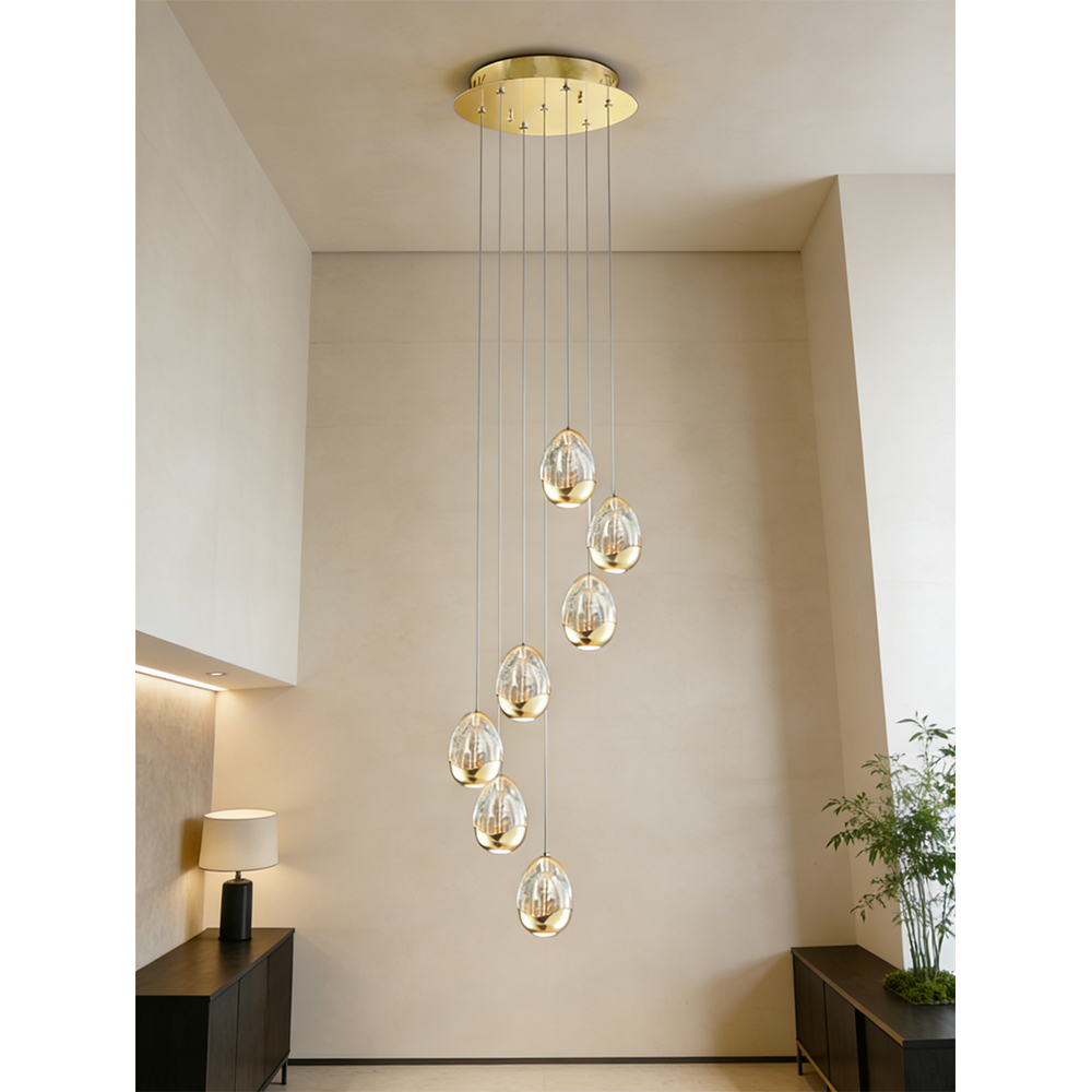 Lustra LED MYRIA Golden MY10326GD, 34W, 2355lm, 4000K, IP20, auriu