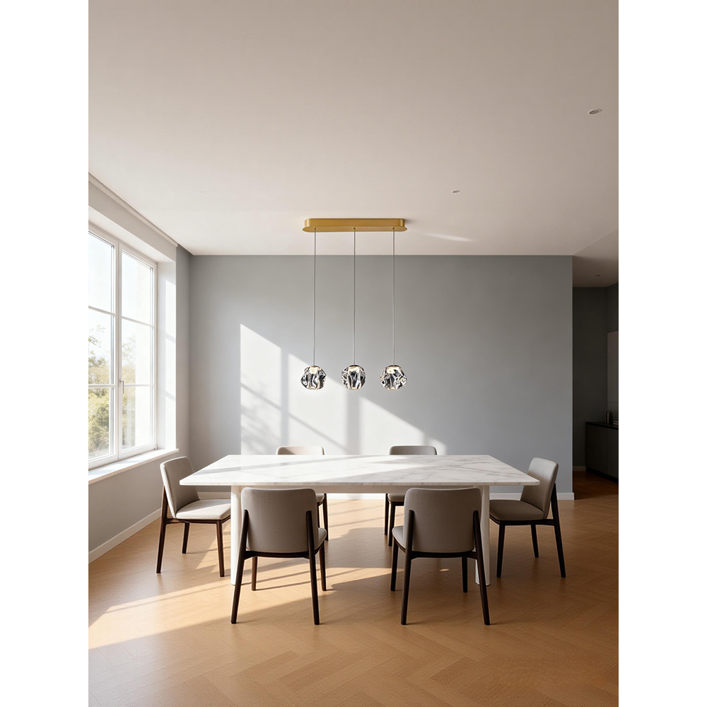 Lustra LED MYRIA Stone MY10328GD, 16W, 755lm, 4000K, IP20, auriu