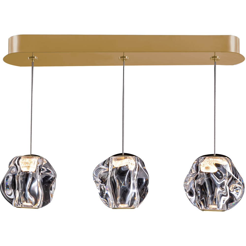 Lustra LED MYRIA Stone MY10328GD, 16W, 755lm, 4000K, IP20, auriu