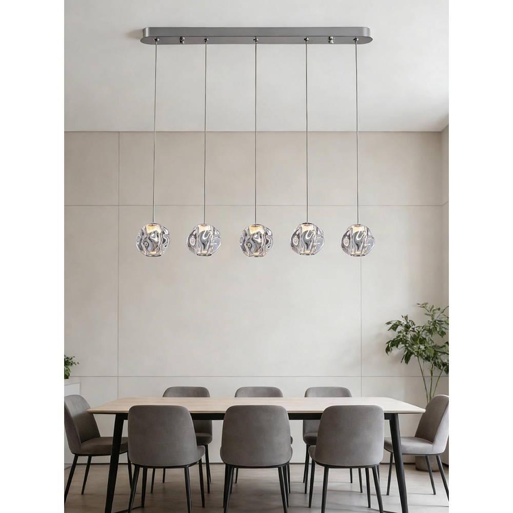 Lustra LED MYRIA Stone MY10330CH, 25W, 1214lm, 4000K, IP20, crom