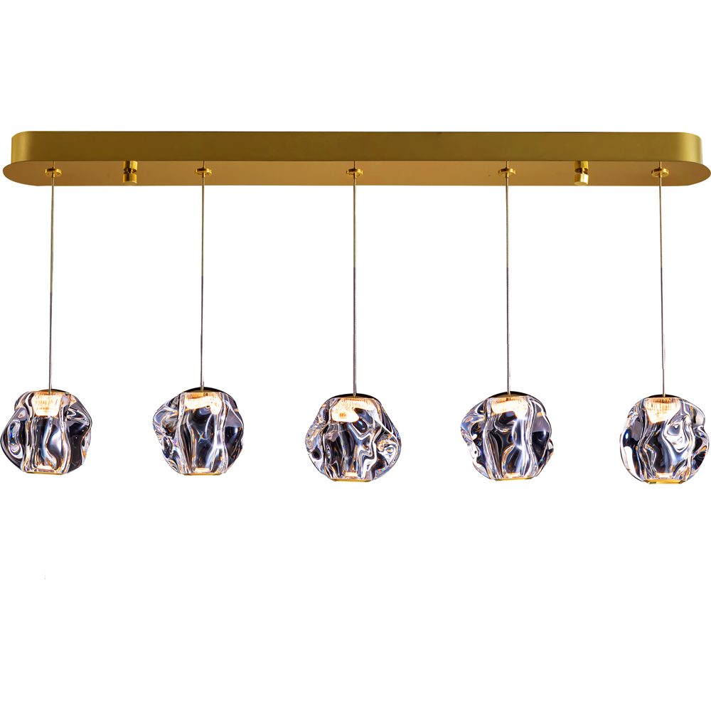 Lustra LED MYRIA Stone MY10330GD, 24W, 1250lm, 4000K, IP20, auriu