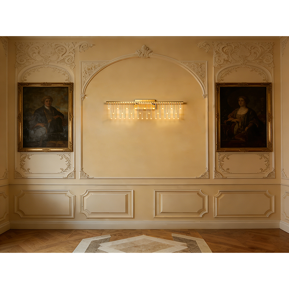 Aplica LED MYRIA Firefly MY10331GD, 12W, 948lm, 4000K, IP20, auriu