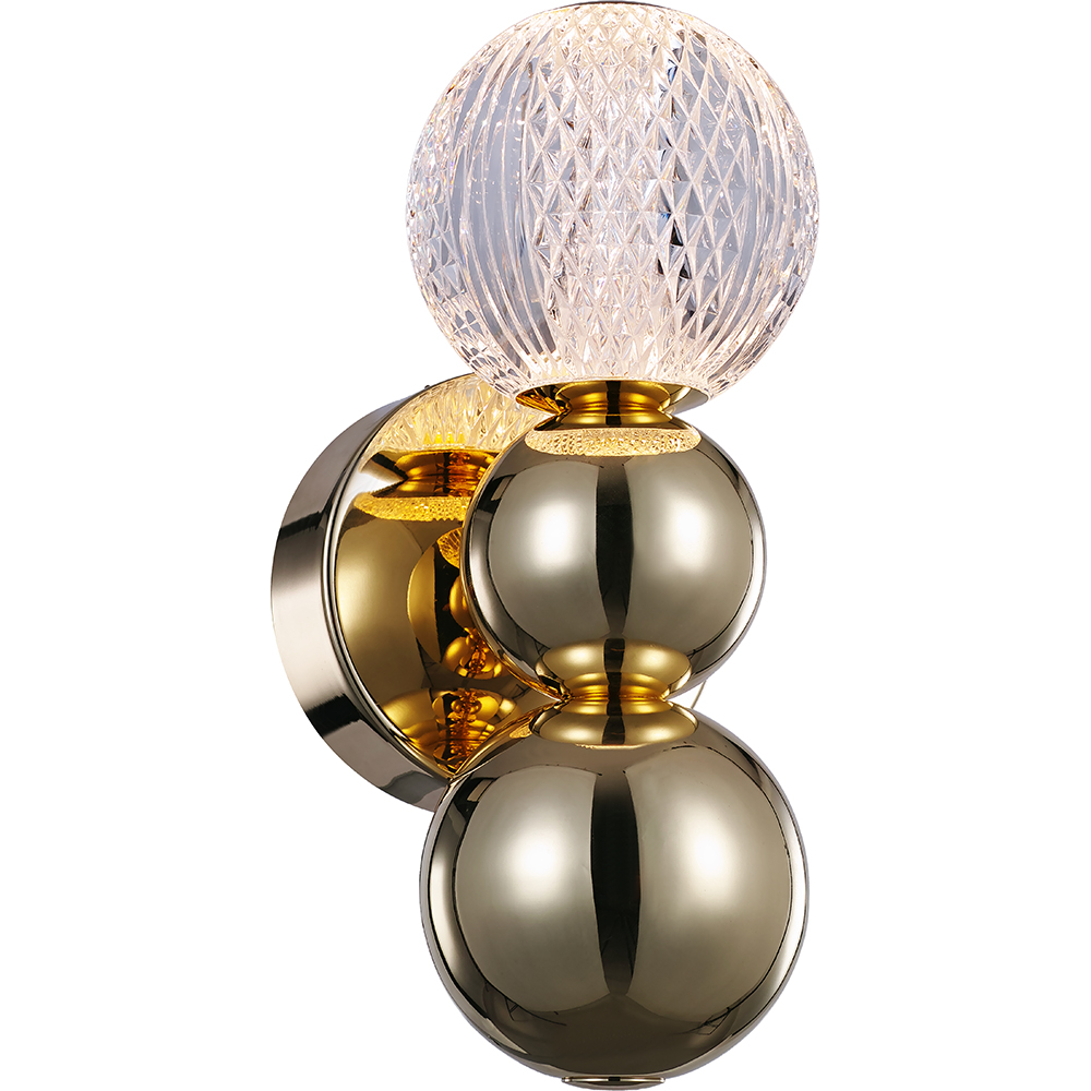 Aplica LED MYRIA Diamond MY10339, 5W, 272.5lm, 4000K, IP20, auriu