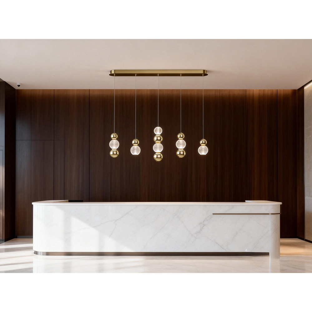 Lustra LED MYRIA Diamond MY10344, 32W, 2075.3lm, 4000K, IP20, auriu