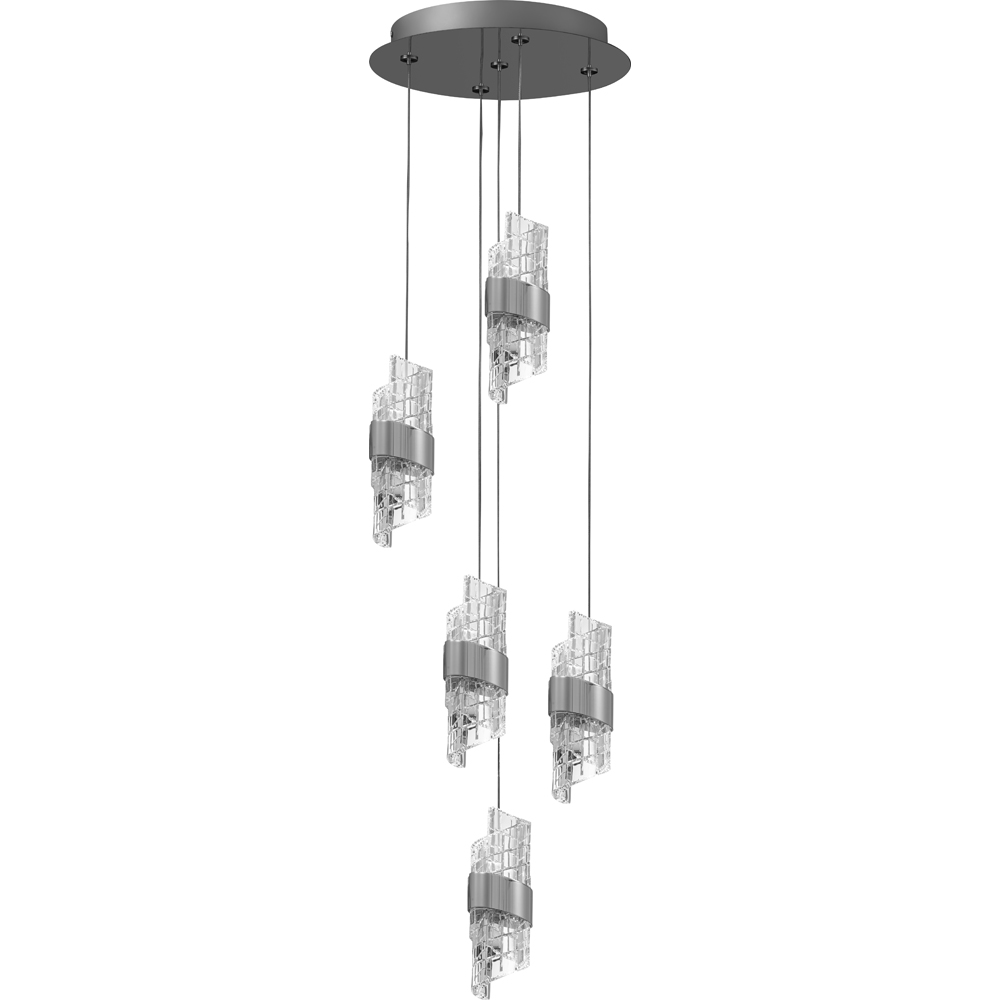 Lustra LED MYRIA Torch MY10352CH, 42W, 3295.7lm, 4000K, IP20, crom