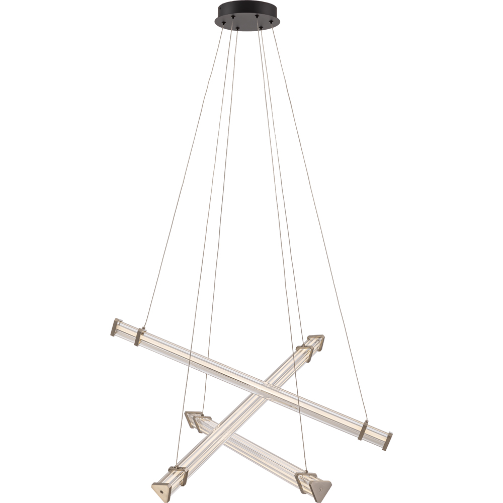 Lustra LED MYRIA MY10358BK, 35W, 3034.36lm, 4000K, IP20, negru