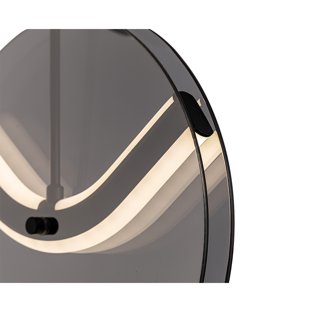 Lustra LED MYRIA Voluta MY10367DI, 32W, 743lm, 4000K, IP20, negru