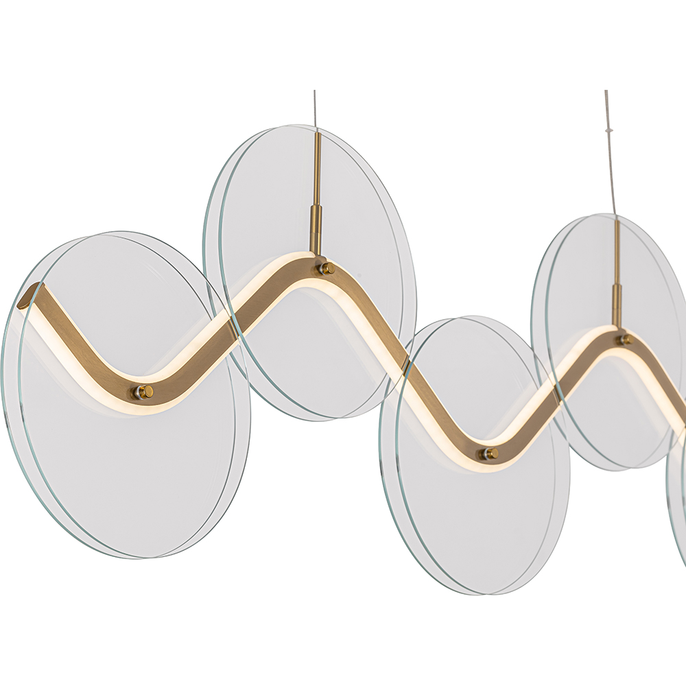 Lustra LED MYRIA Voluta MY10368BS, 32W, 2487lm, 4000K, IP20, alama