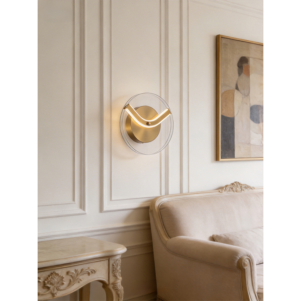Aplica LED MYRIA Voluta MY10370BS, 7W, 345lm, 4000K, IP20, alama