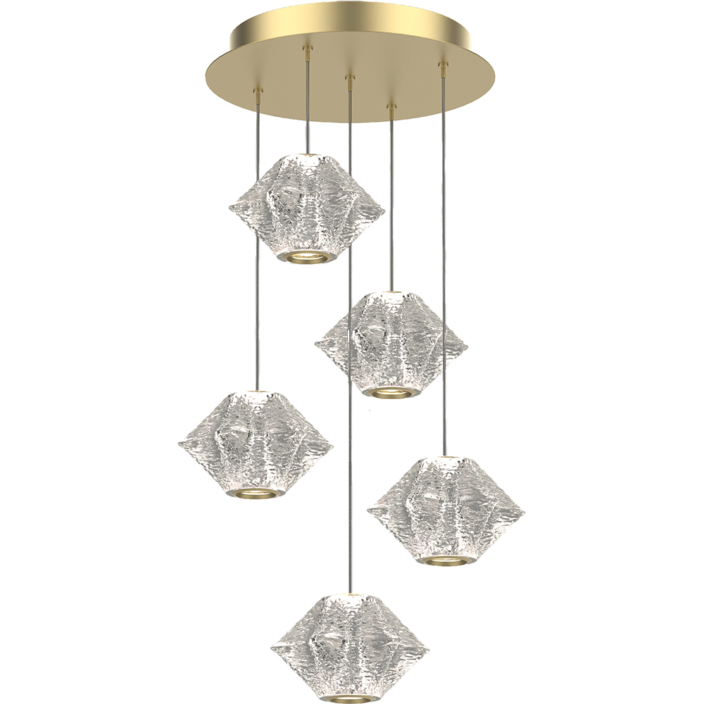 Lustra suspendata MYRIA Stella LED, 24W, 4000K, IP20, auriu