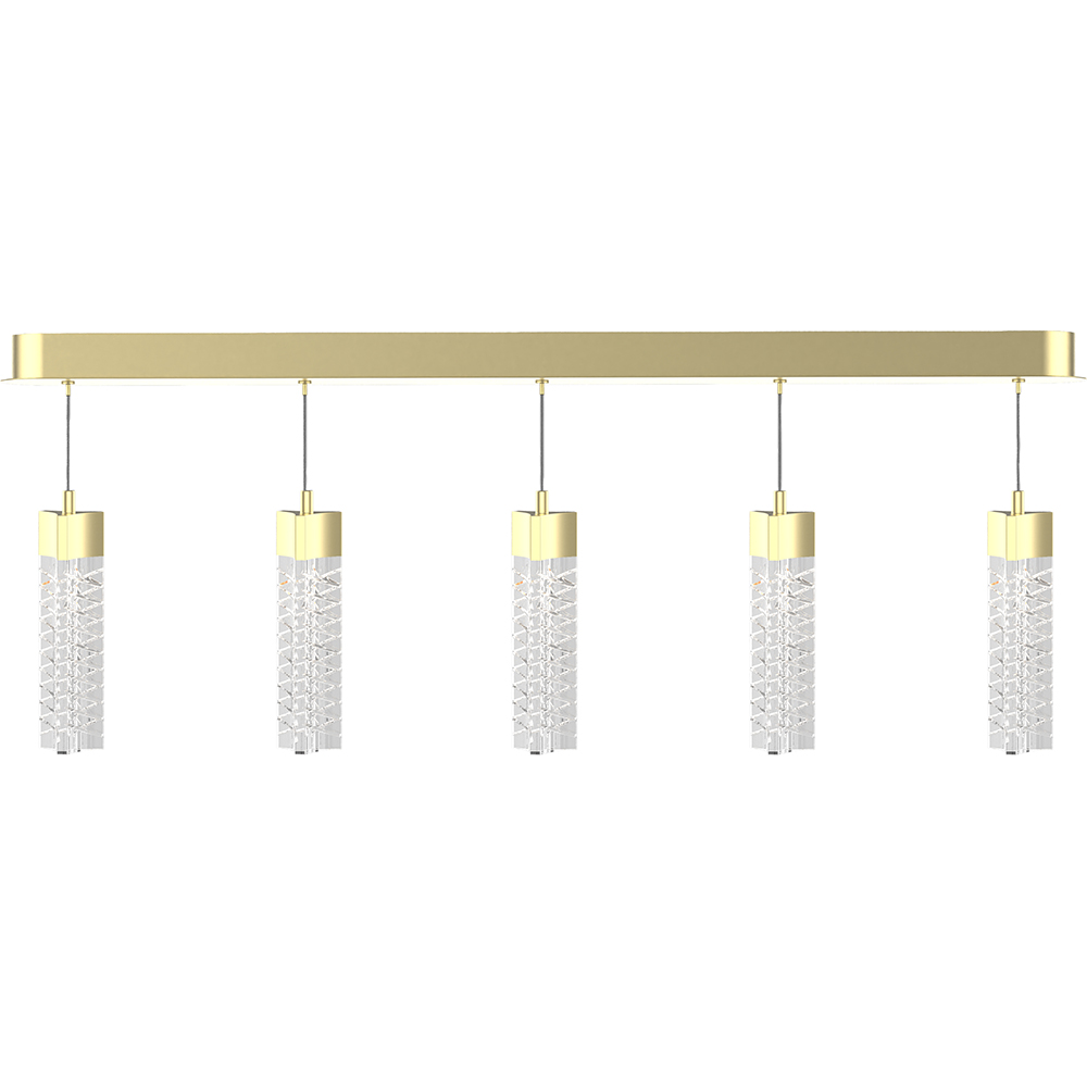 Lustra suspendata MYRIA Astra LED, 25W, 4000K, IP20, auriu