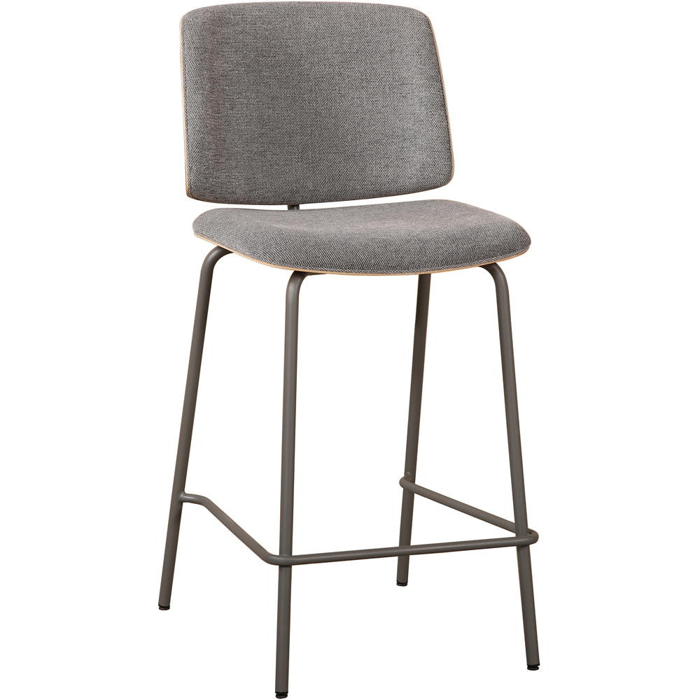 Scaun bar MYRIA Karo, 46 x 53.5 x 97 cm, 2 bucati, gri