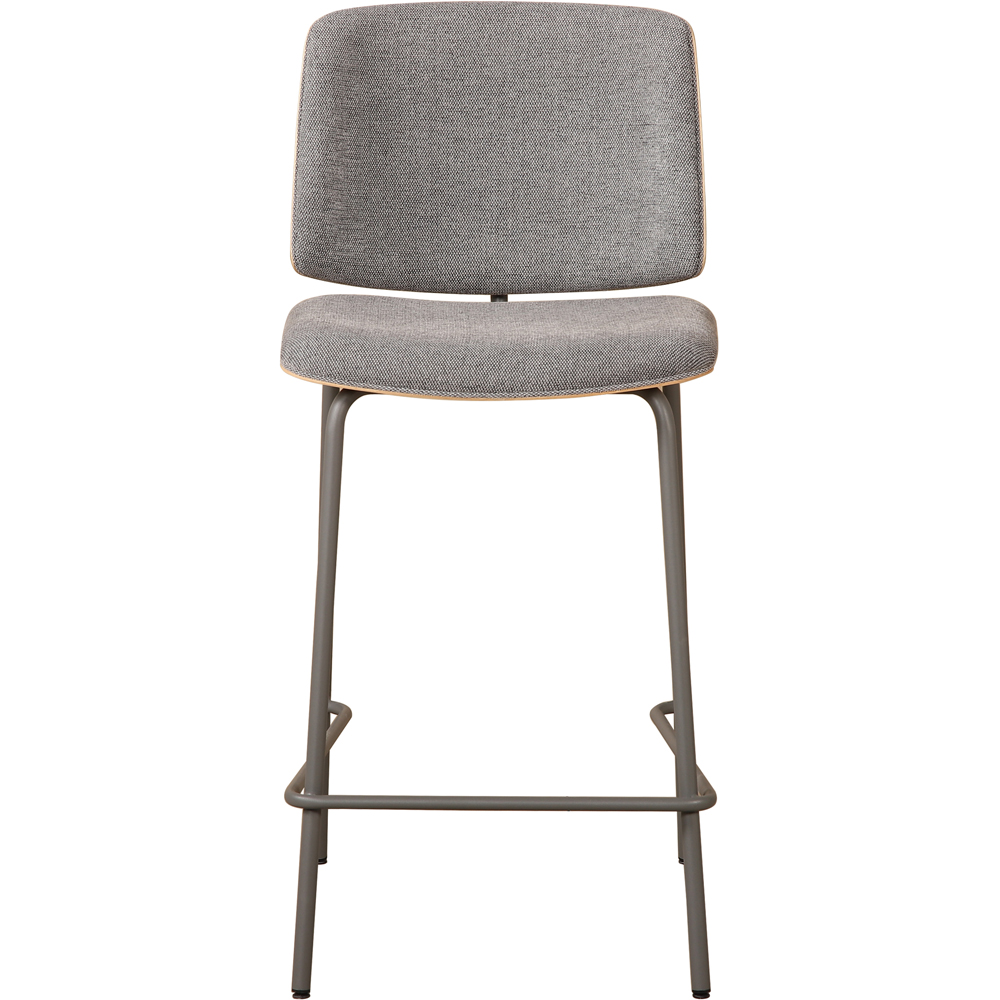 Scaun bar MYRIA Karo, 46 x 53.5 x 97 cm, 2 bucati, gri