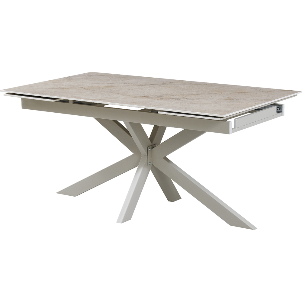 Masa extensibila MYRIA NDT-2622, piatra sintetizata, 160-240 x 90 x 75 cm, bej
