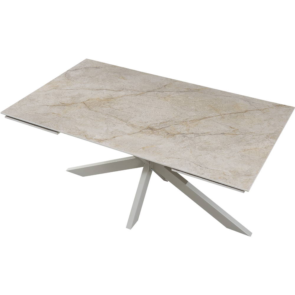 Masa extensibila MYRIA NDT-2622, piatra sintetizata, 160-240 x 90 x 75 cm, bej