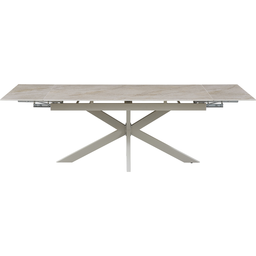 Masa extensibila MYRIA NDT-2622, piatra sintetizata, 160-240 x 90 x 75 cm, bej
