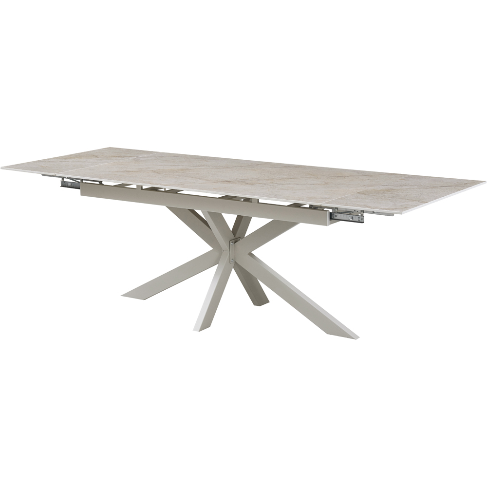 Masa extensibila MYRIA NDT-2622, piatra sintetizata, 160-240 x 90 x 75 cm, bej